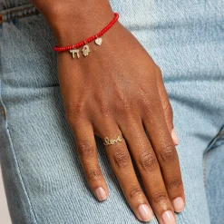 Gold & Pavé Diamond Love Ring