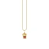 Gold & Ruby Fries Charm