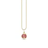 Gold & Ruby Pomegranate Charm