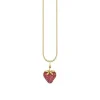 Gold & Ruby Strawberry Charm