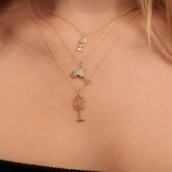 Gold & Sapphire Daiquiri Charm