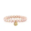 Gold & Sapphire Ombre Clam Shell on Rose Pearls