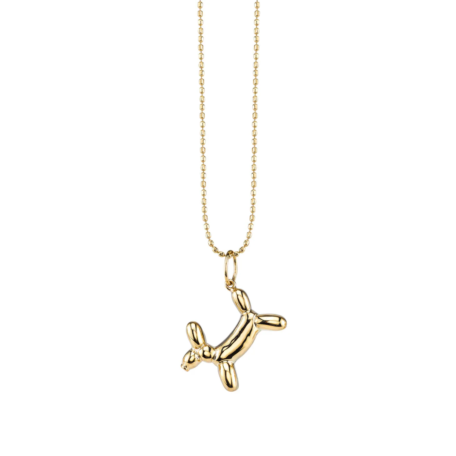 Gold Balloon Dog Charm