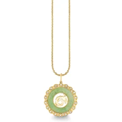 Gold, Diamond & Nephrite Jade Chinese Zodiac Charm
