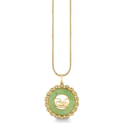 Gold, Diamond & Nephrite Jade Chinese Zodiac Charm