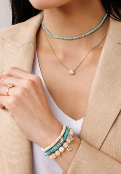 Gold, Diamond & Opal Oval Marquise Eye Prong Necklace