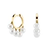 Gold Drop Huggie Hoops