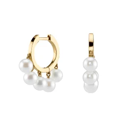 Gold Drop Huggie Hoops