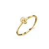Gold Plated Sterling Silver Skull Ring