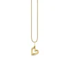 Gold Small Fluted Heart Charm