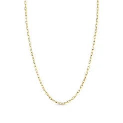 14k Gold Elongated Cable Chain