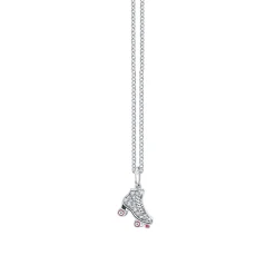 Kids Collection Gold & Diamond Roller Skate Necklace