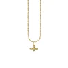 Kids Collection Gold & Diamond Tiny Bee Necklace