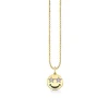 Kids Collection Gold & Diamond Star Eyes Happy Face Necklace