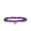 Kids Collection Gold & Diamond Small Bow on Amethyst