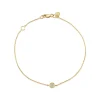 Kids Collection Gold & Diamond Tiny Disc Bracelet