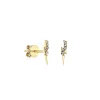 Kids Collection Gold & Diamond Lightning Bolt Stud