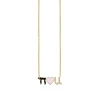Kids Collection Gold & Diamond Mini Enamel "Chai Love You" Necklace