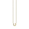 Kids Collection Gold & Diamond Small Horseshoe Necklace