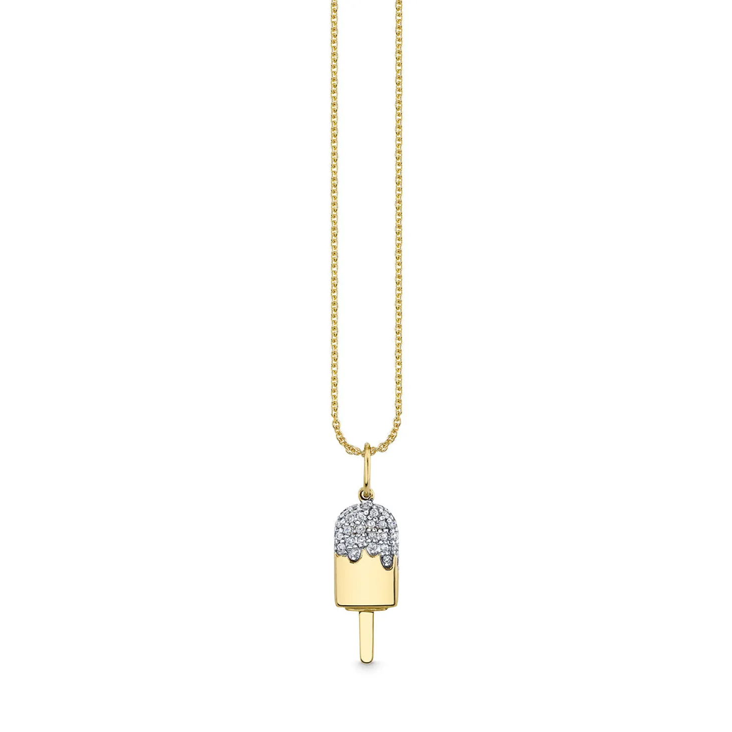 Kids Collection Gold & Diamond Popsicle Necklace