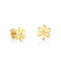 Kids Collection Gold & Diamond Daisy Stud
