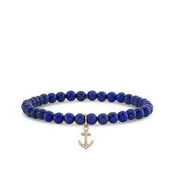 Kids Collection Gold & Diamond Anchor on Lapis