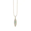 Kids Collection Gold & Diamond Enamel Surfboard Necklace