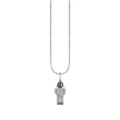 Kids Collection Gold & Diamond Astronaut Necklace