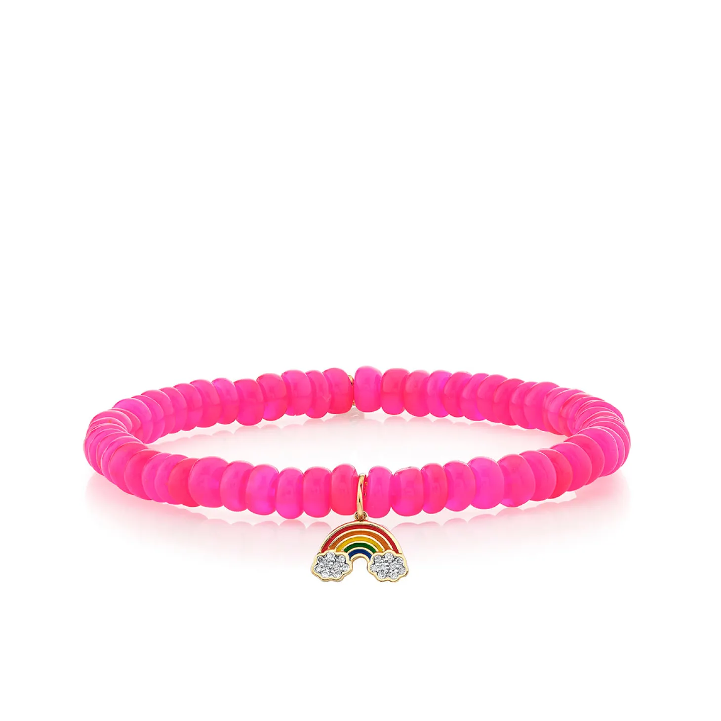 Kids Collection Gold & Diamond Small Rainbow on Ethiopian Opal