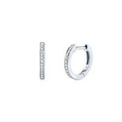Kids Collection Gold & Diamond Huggie Hoops