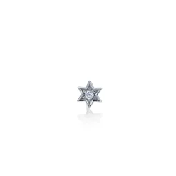 Kids Collection Gold & Diamond Star Of David Stud