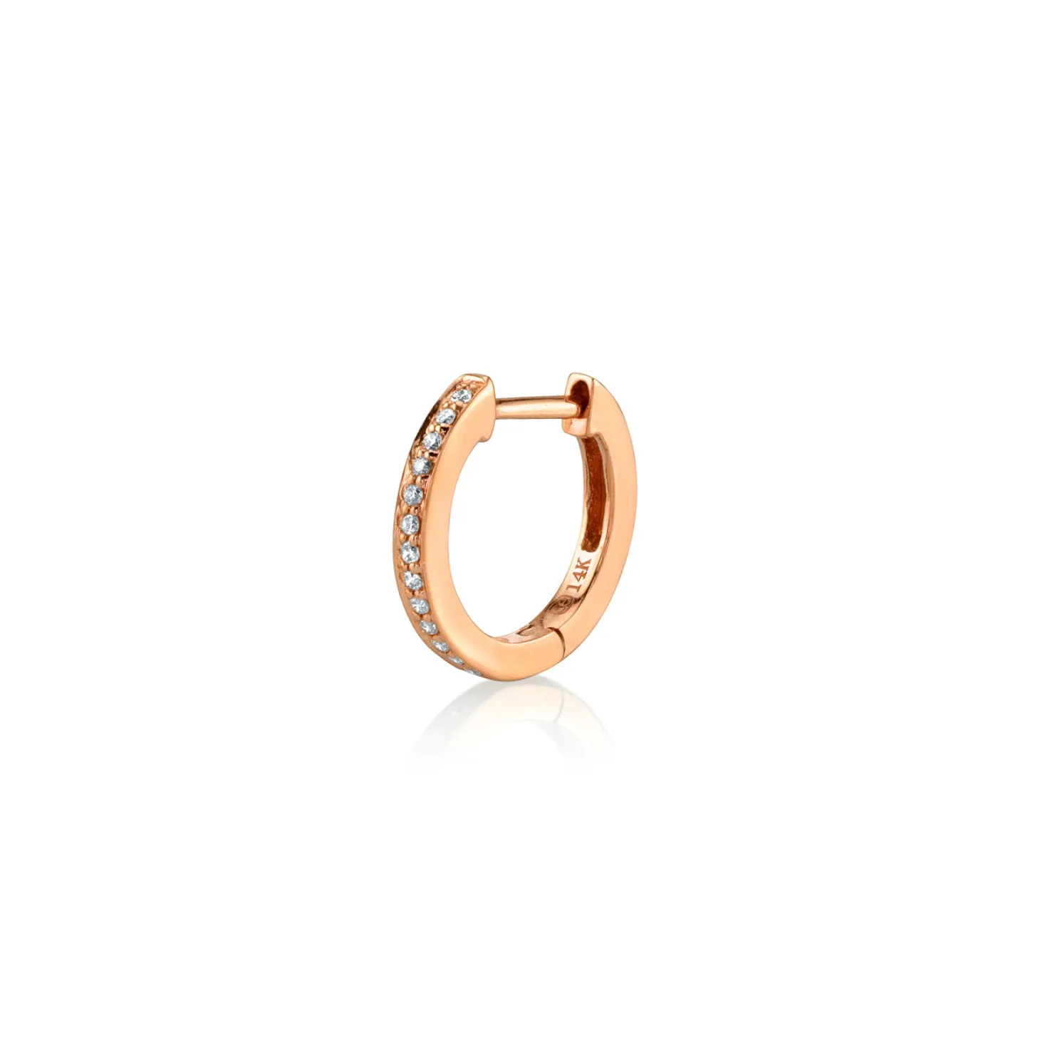 Kids Collection Gold & Diamond Huggie Hoops