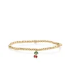 Kids Collection Gold & Enamel Cherry on Gold Beads