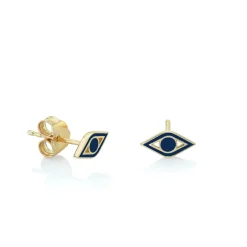 Kids Collection Gold & Enamel Mini Eye Stud