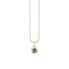 Kids Collection Gold & Enamel Tiny Om Medallion Necklace