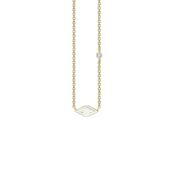 Kids Collection Gold & Enamel Mini Eye Necklace