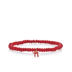 Kids Collection Gold & Enamel Chai on Red Sea Bamboo