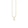 Kids Collection Gold & Enamel Mini Chai Charm Necklace