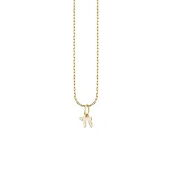 Kids Collection Gold & Enamel Mini Chai Charm Necklace