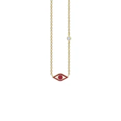 Kids Collection Gold & Enamel Mini Eye Necklace