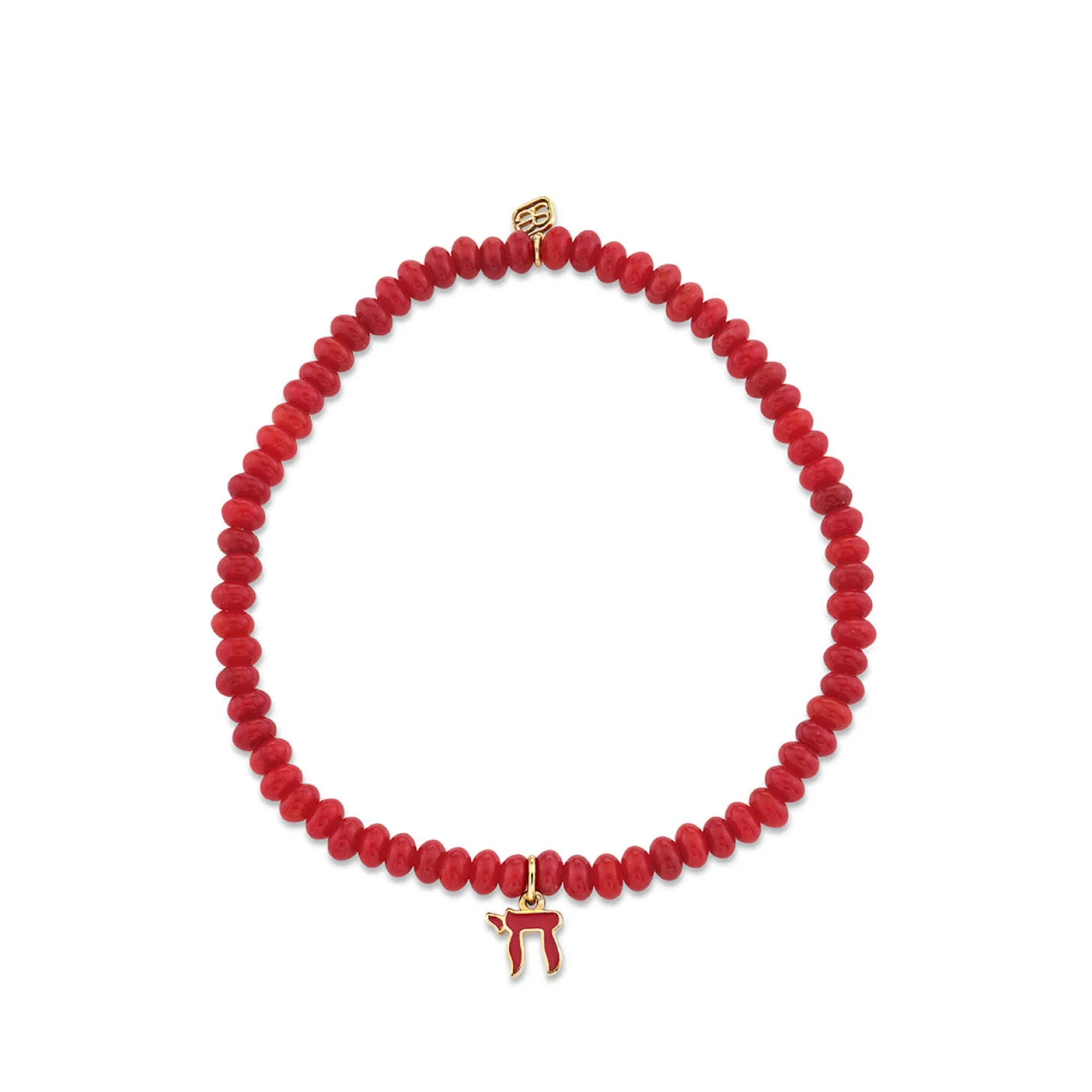 Kids Collection Gold & Enamel Chai on Red Sea Bamboo