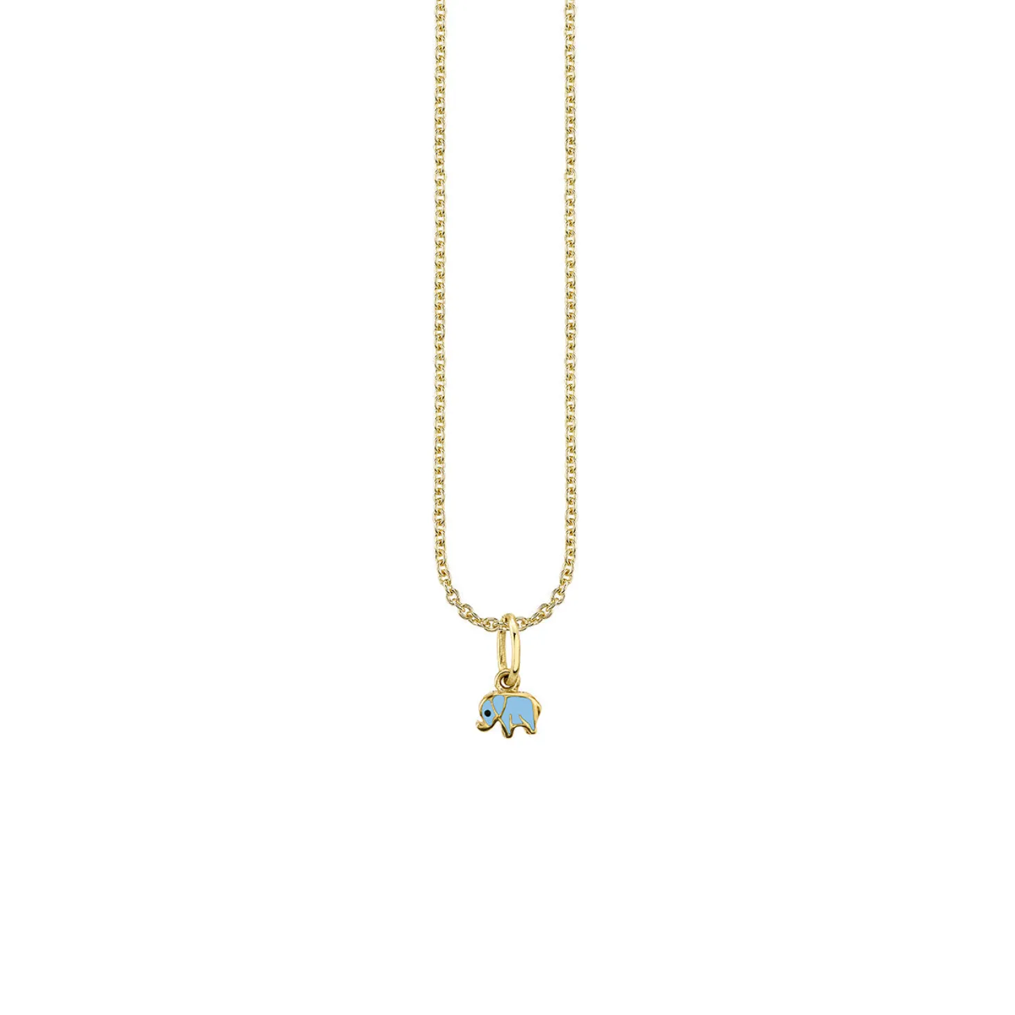 Kids Collection Gold & Enamel Mini Elephant Charm