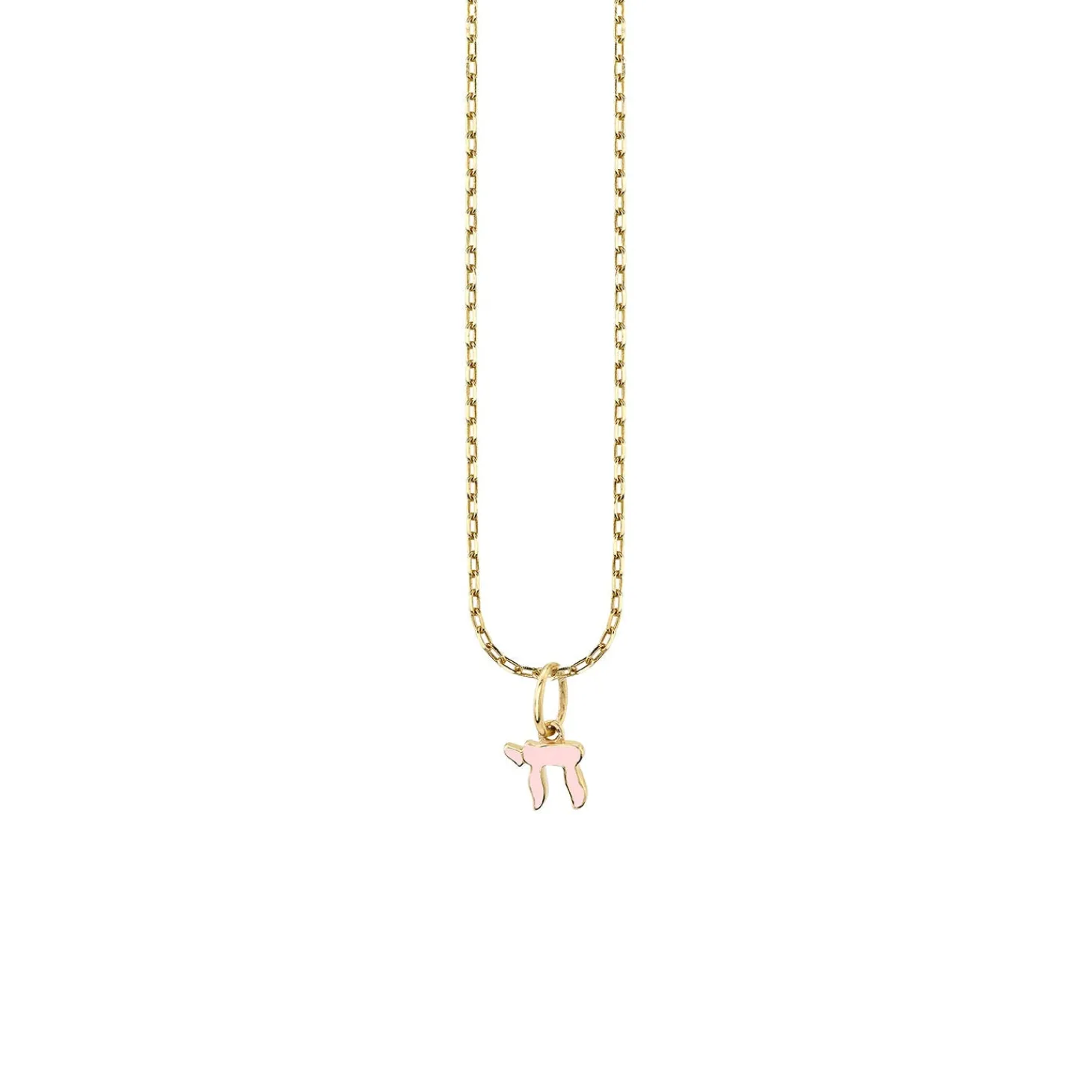 Kids Collection Gold & Enamel Mini Chai Charm Necklace
