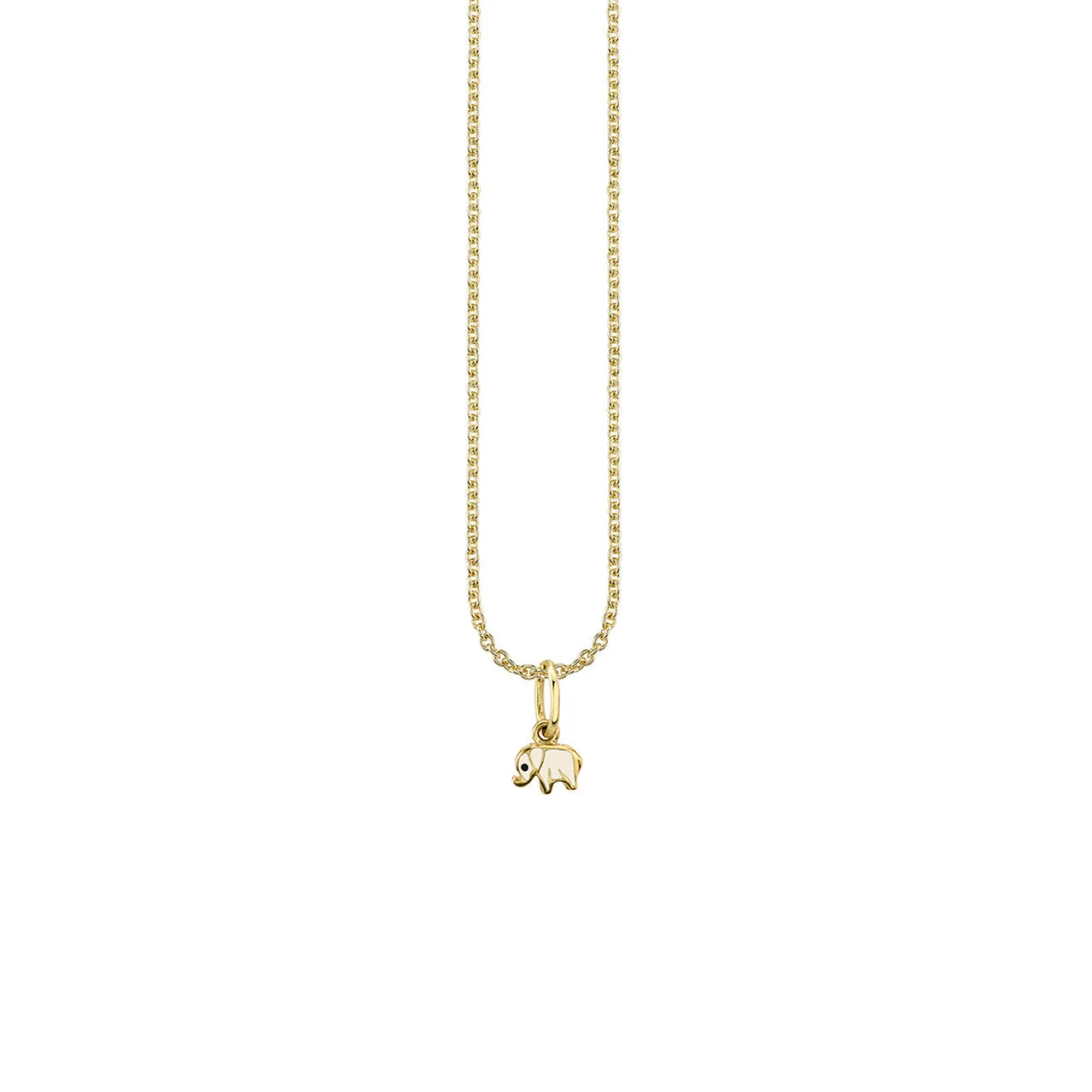 Kids Collection Gold & Enamel Mini Elephant Charm