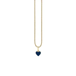 Kids Collection Gold & Enamel Mini Heart Charm Necklace