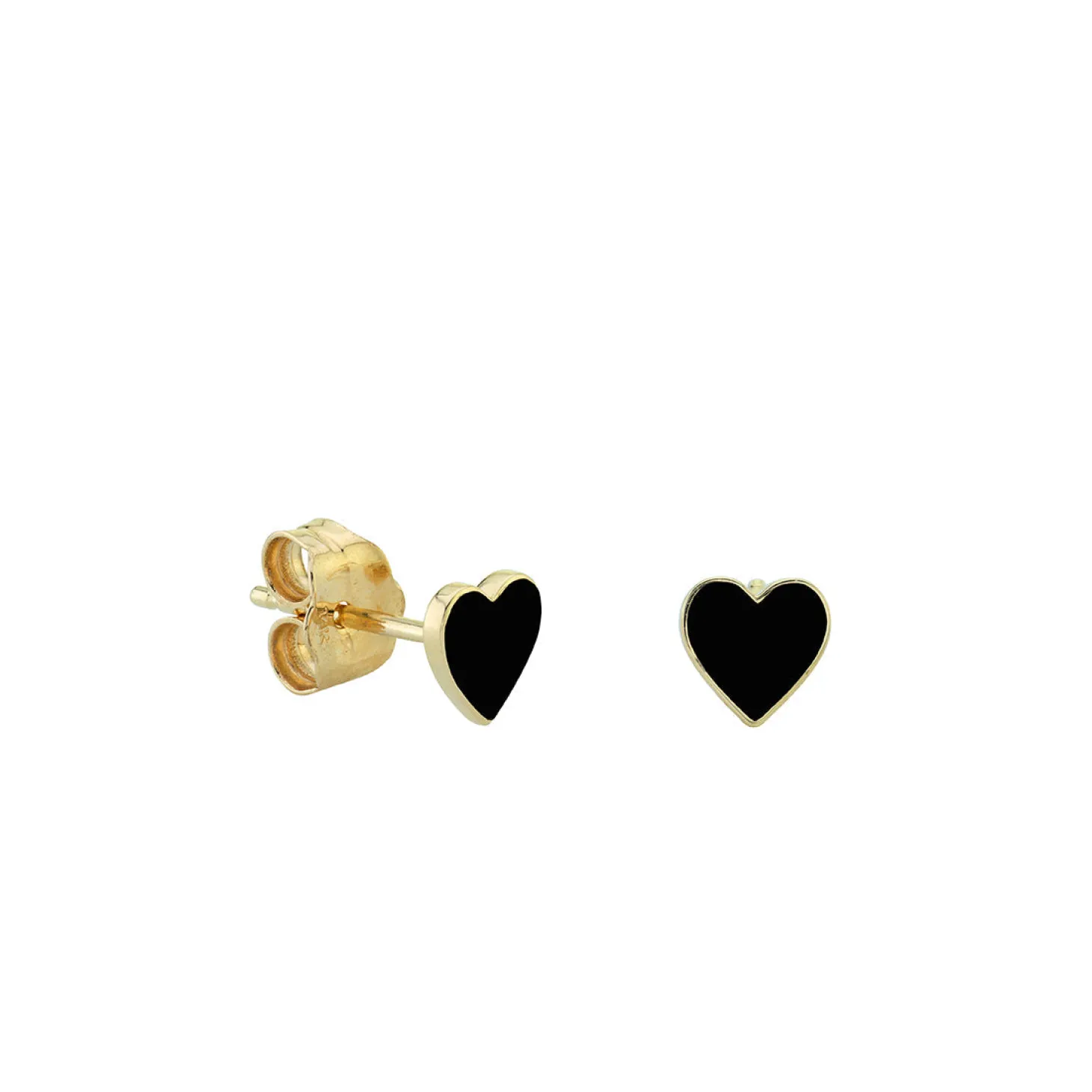 Kids Collection Gold & Enamel Mini Heart Stud