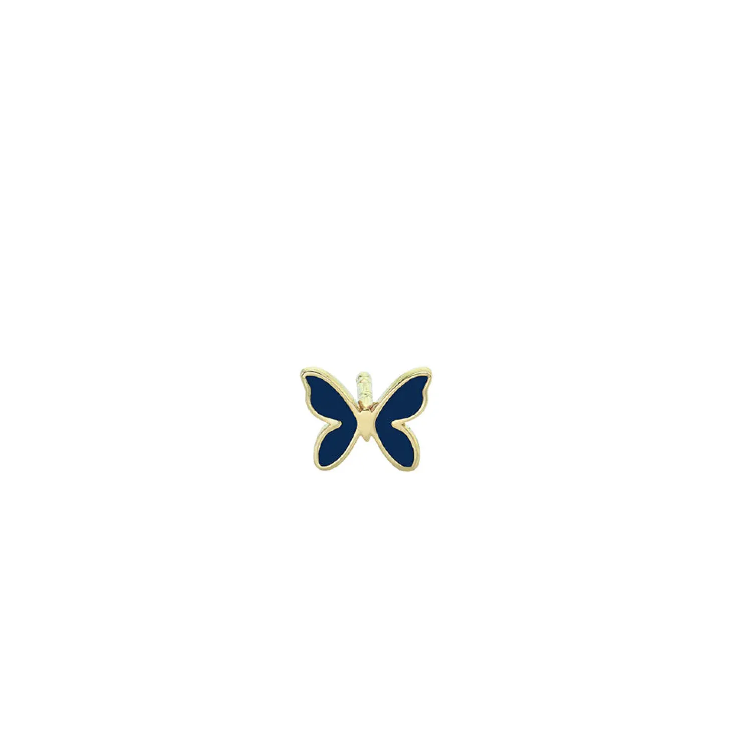 Kids Collection Gold & Enamel Mini Butterfly Stud