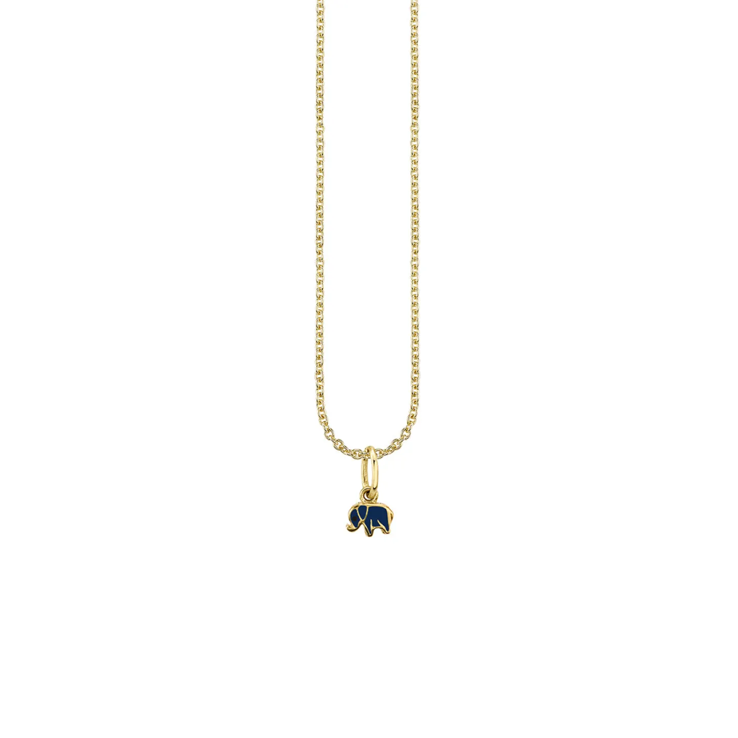 Kids Collection Gold & Enamel Mini Elephant Charm