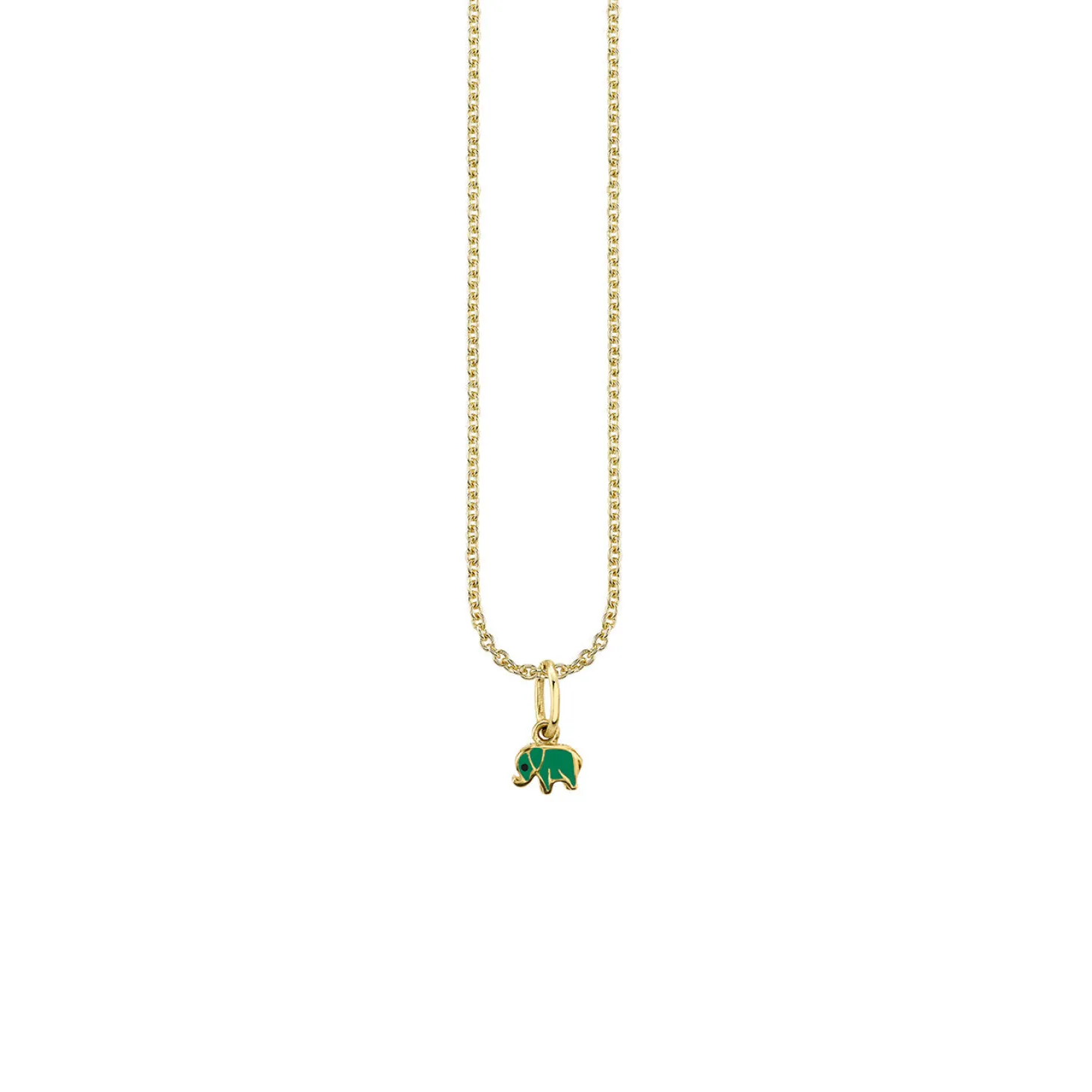 Kids Collection Gold & Enamel Mini Elephant Charm