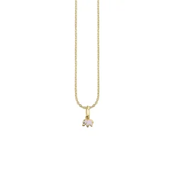 Kids Collection Gold & Enamel Mini Elephant Charm